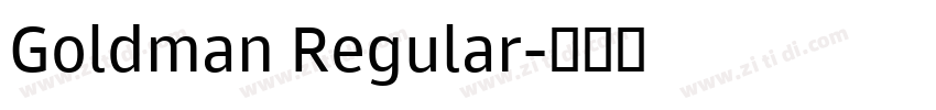 Goldman Regular字体转换 Goldman Regular字体转换